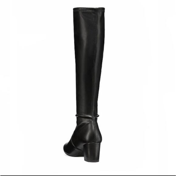 Stuart Weitzman Frannie 60 black leather knee-high boots size 11 - Picture 3 of 6